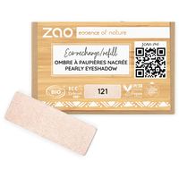 Zao Essence of Nature Refill rectangle Eye shadow - Pearly Ivory 